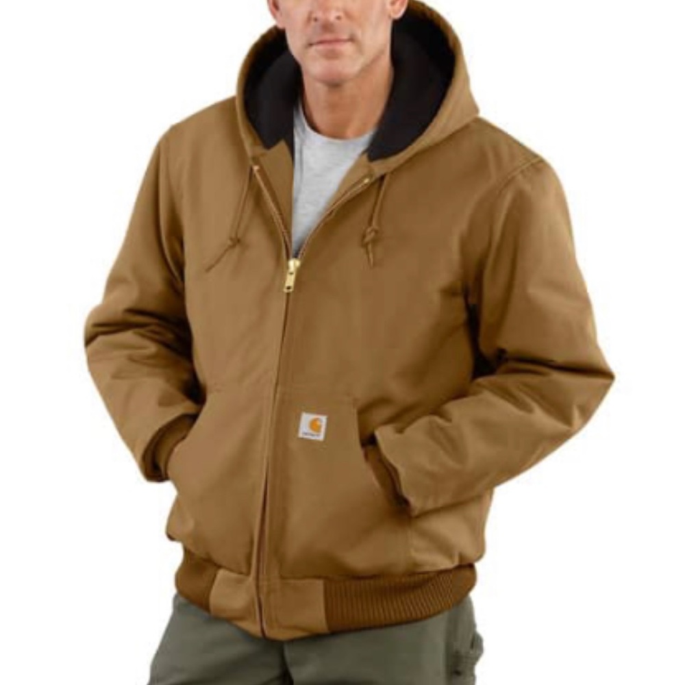 LOOSE FIT FIRM DUCK INSULATED FLANNEL-LINED ACTIVE JACKET